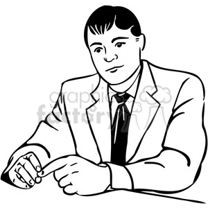 office business man 098 clipart. Commercial use image # 386041