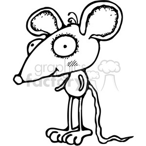 Bug Eyed Mouse clipart. Commercial use image # 387648