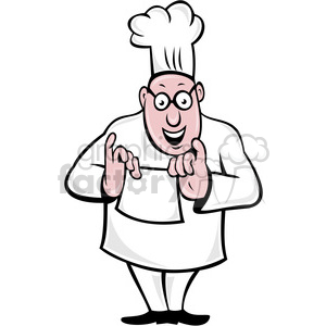 chef holding paper clipart. Commercial use image # 388299