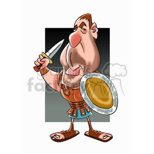 russell crow cartoon character clipart. Royalty-free image # 393216