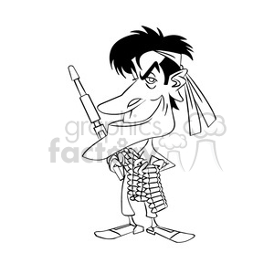 charlie sheen black and white clipart.