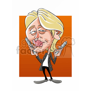 vector mads mikkelsen cartoon character clipart. Royalty-free image # 393761