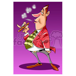 cartoon funny silly comics character mascot mascots cigar smoking man guy casino