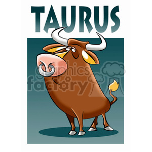 taurus cartoon clipart. Royalty-free image # 395078
