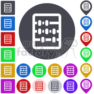 icon button 051 abacus clipart.