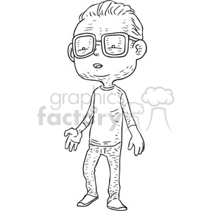 young man vector illustration clipart. Commercial use image # 398077