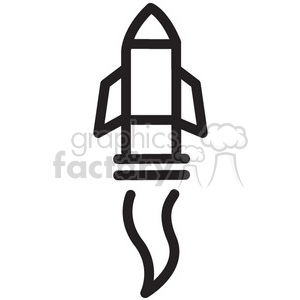rocket vector icon clipart.