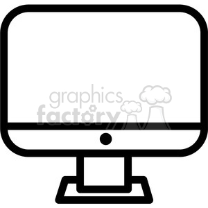 computer monitor vector icon clipart. Royalty-free icon # 398828