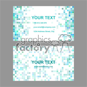 vector business card template set 034 clipart.