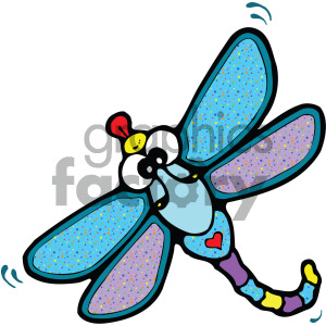 cartoon dragonfly image clipart. Commercial use image # 405246