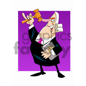 cartoon supreme court justice holding bible clipart. Royalty-free image # 405556