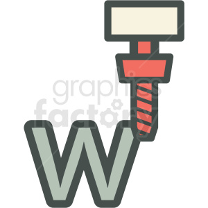 clipart - engraving cut lettering manufacturing icon.