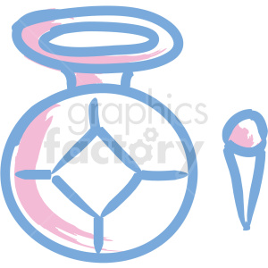 perfume bottle cosmetic vector icons clipart.