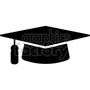 graduation cap vector icon clipart. Royalty-free image # 407072