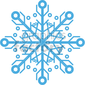 snowflake vector icon clipart. Royalty-free image # 407237