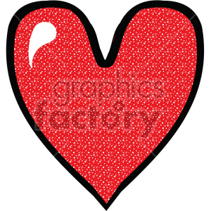 red heart clipart. Commercial use image # 407528