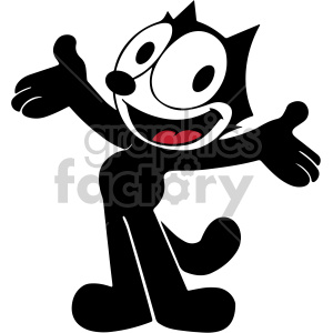 felix the cat standing up clipart. Royalty-free icon # 407759