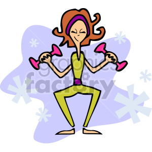 woman excising clipart. Royalty-free image # 155271