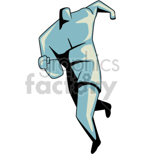 cartoon running man clipart. Commercial use image # 169505