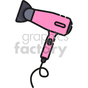 Hair dryer clipart. Royalty-free icon # 407949