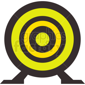 clipart - yellow target icon.