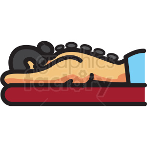 hot stone massage vector icon clipart clipart. Commercial use image # 409607
