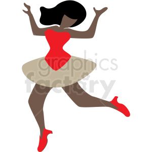 african american woman dancing vector clipart