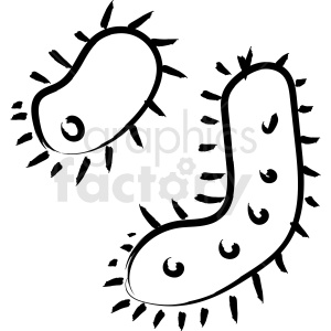 clipart - cartoon virus drawing vector icon.