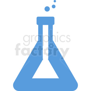 blue science beaker silhouette clipart .