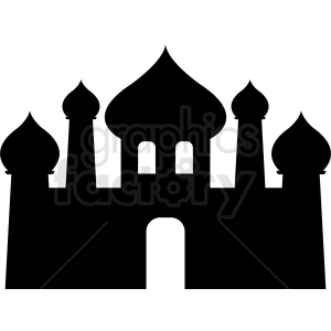 mosque vector clipart silhouette