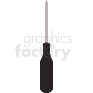black screwdriver vector icon clipart. Commercial use icon # 411911