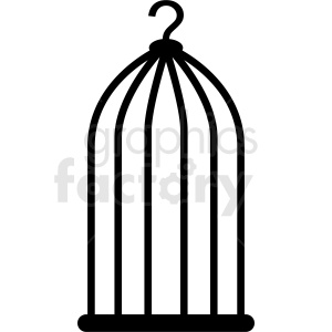 birdcage silhouette black+white