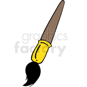 cartoon paint brush vector clipart. Royalty-free icon # 412853