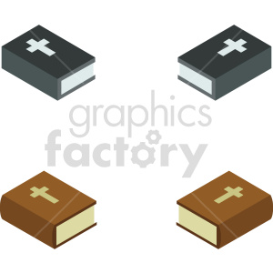 isometric bible vector icon clipart bundle clipart. Commercial use image # 414360