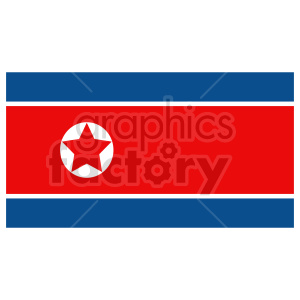 clipart - Flag of North Korea 1.
