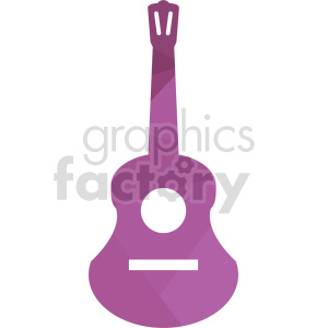 clipart - purple guitar vector clipart.