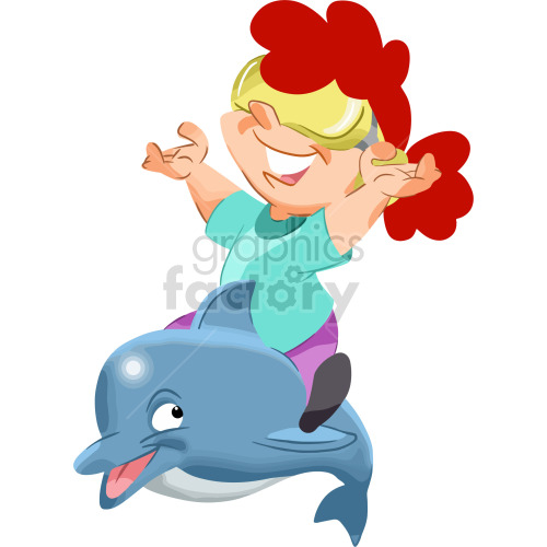 cartoon VR virtual reality games girl clipart clipart. Royalty-free image # 417823