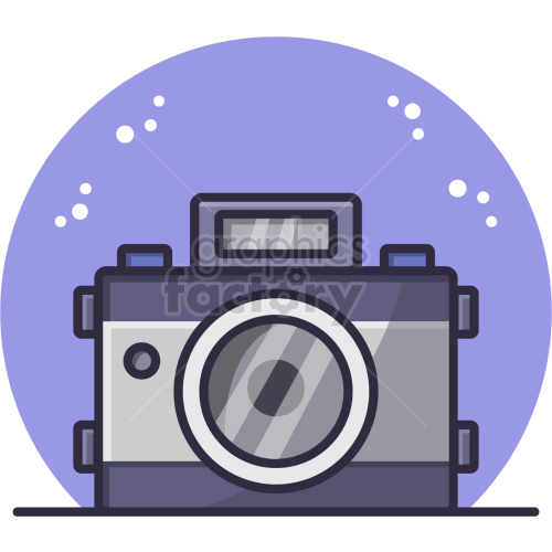 camera vector icon graphic clipart.