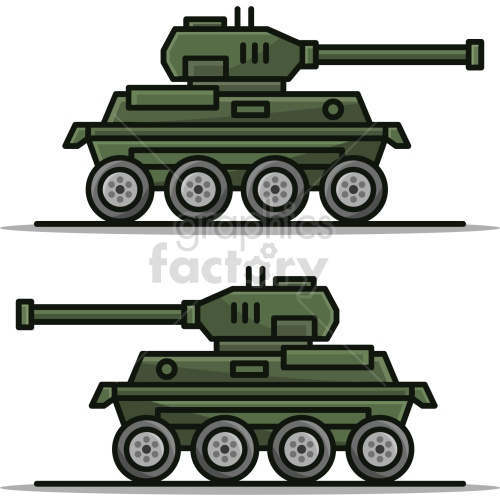 miltary vehicle tank vector clipart .
