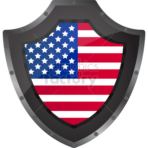 america shield vector graphic clipart.