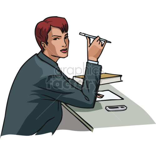 female lawyer in court clipart. Commercial use image # 418467