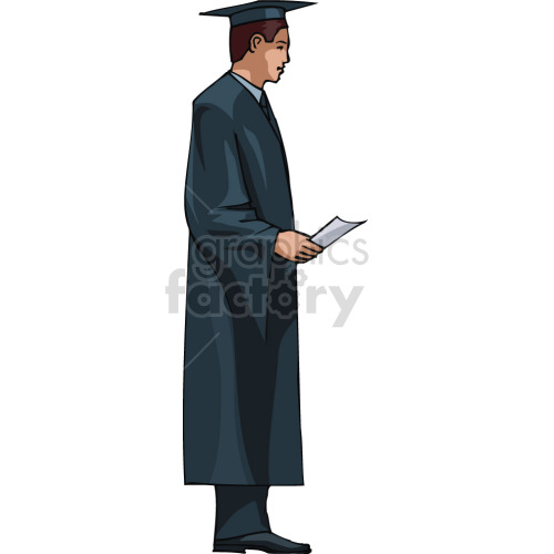 man graduating clipart. Commercial use image # 418551