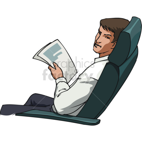 business man reading documents