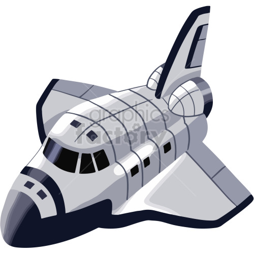 cartoon space shuttle clipart