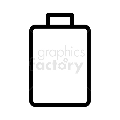 vector graphic of blank battery icon