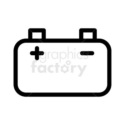 vector graphic of car battery icon