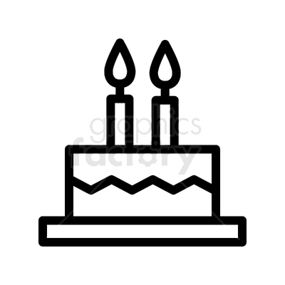 Birthday+Cake +birthday +cake +celebration +illustration +candle +party +two