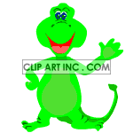 Dinosaur waving clipart. Commercial use image # 119260