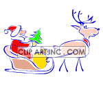   christmas xmas holidays winter snow santa claus sled raindeer  0_Christmas-12.gif Animations 2D Holidays Christmas 