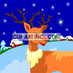  christmas xmas reindeer rudolph red nose snow  chrismas021.gif Animations 2D Holidays Christmas 
